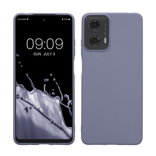 Kwmobile tok Motorola Moto G24/Moto E14/Moto G04 készülékhez, szürke, szilikon, KWM000022RQ003C