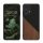 Kwmobile tok Motorola Moto G24/Moto E14/Moto G04 készülékhez, barna/fekete, fa/szilikon, KWM000022RR001C