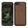 Kwmobile tok Apple iPhone SE (2022)/iPhone SE (2020)/iPhone 8 készülékhez, barna, fa/szilikon, KWM000022RU001C