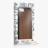Kwmobile tok Apple iPhone SE (2022)/iPhone SE (2020)/iPhone 8 készülékhez, barna, fa/szilikon, KWM000022RU001C