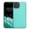 Kwmobile tok Apple iPhone 14-hez, zöld, szilikon, KWM000022RV002C
