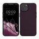 Kwmobile tok Apple iPhone 14-hez, sötétlila, szilikon, KWM000022RV005C