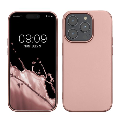 Kwmobile tok Apple iPhone 14 Pro készülékhez, rózsaszín, szilikon, KWM000022RW001C