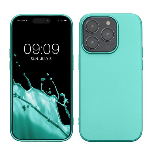 Kwmobile tok Apple iPhone 14 Pro készülékhez, zöld, szilikon, KWM000022RW002C