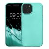 Kwmobile tok Apple iPhone 15-höz, zöld, szilikon, KWM000022RX002C