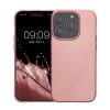 Kwmobile tok Apple iPhone 15 Pro készülékhez, rózsaszín, szilikon, KWM000022RY001C