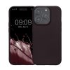 Kwmobile tok Apple iPhone 15 Pro készülékhez, sötétlila, szilikon, KWM000022RY005C