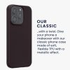 Kwmobile tok Apple iPhone 15 Pro készülékhez, sötétlila, szilikon, KWM000022RY005C
