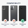 Kwmobile tok nyakpánttal Motorola ThinkPhone-hoz, átlátszó/fekete, szilikon, KWM000022RZ001C