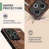 Kwmobile tok Xiaomi Redmi Note 13 Pro Plus 5G-hez, barna, fa/szilikon, KWM000020KL003C