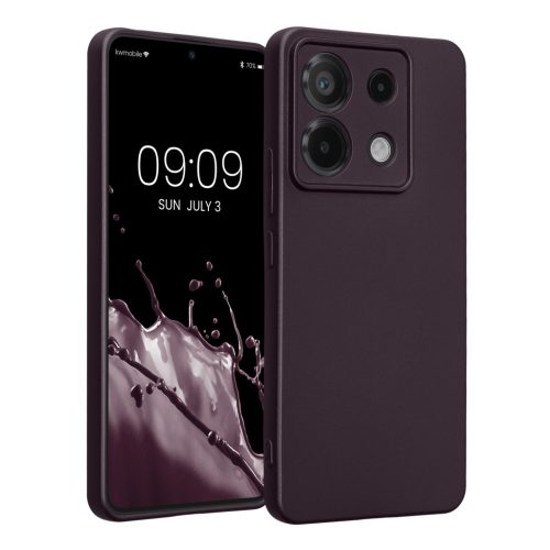 Kwmobile tok Xiaomi Redmi Note 13 Pro 5G-hez, sötétlila, szilikon, KWM000020LE006C