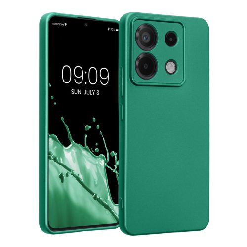 Kwmobile tok Xiaomi Redmi Note 13 Pro 5G-hez, zöld, szilikon, KWM000020LE007C