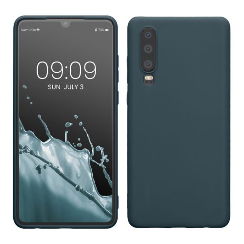 Kwmobile Huawei P30 tok, sötétzöld, szilikon, KWM000009MF023C