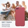 Kwmobile tok Apple iPhone SE (2022)/iPhone SE (2020)/iPhone 8 készülékhez, sötétrózsaszín, szilikon, KWM0000083F050C