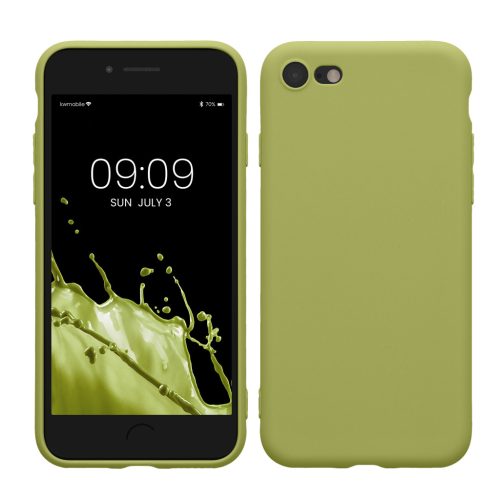 Kwmobile tok Apple iPhone SE (2022)/iPhone SE (2020)/iPhone 8 készülékhez, világoszöld, szilikon, KWM0000083F051C