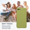 Kwmobile tok Apple iPhone SE (2022)/iPhone SE (2020)/iPhone 8 készülékhez, világoszöld, szilikon, KWM0000083F051C