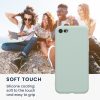 Kwmobile tok Apple iPhone SE (2022)/iPhone SE (2020)/iPhone 8 készülékhez, világoszöld, szilikon, KWM0000083F053C