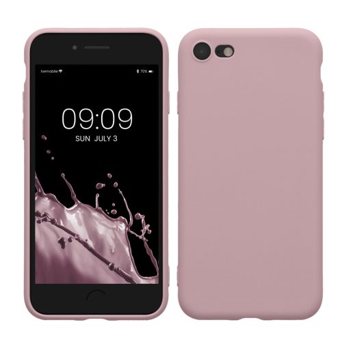 Kwmobile tok Apple iPhone SE (2022)/iPhone SE (2020)/iPhone 8 készülékhez, világoslila, szilikon, KWM0000083F055C