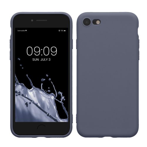 Kwmobile tok Apple iPhone SE (2022)/iPhone SE (2020)/iPhone 8 készülékhez, szürke, szilikon, KWM0000083F056C