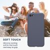 Kwmobile tok Apple iPhone SE (2022)/iPhone SE (2020)/iPhone 8 készülékhez, szürke, szilikon, KWM0000083F056C