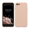 Kwmobile tok Apple iPhone SE (2022)/iPhone SE (2020)/iPhone 8 készülékhez, krémszínű, szilikon, KWM0000083F057C