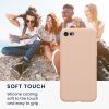 Kwmobile tok Apple iPhone SE (2022)/iPhone SE (2020)/iPhone 8 készülékhez, krémszínű, szilikon, KWM0000083F057C