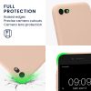 Kwmobile tok Apple iPhone SE (2022)/iPhone SE (2020)/iPhone 8 készülékhez, krémszínű, szilikon, KWM0000083F057C