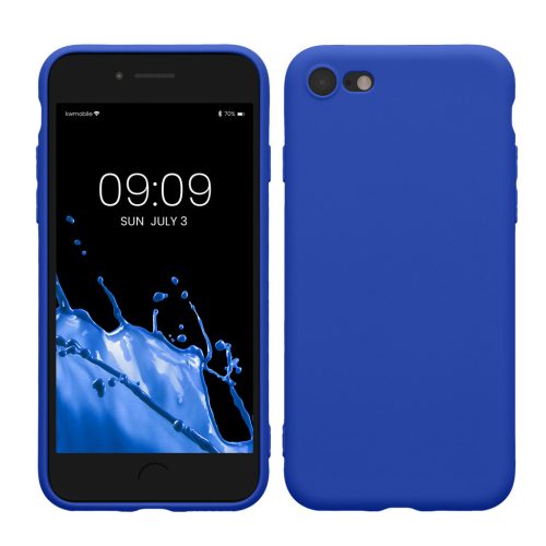 Kwmobile tok Apple iPhone SE (2022)/iPhone SE (2020)/iPhone 8 készülékhez, kék, szilikon, KWM0000083F059C
