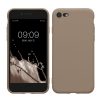Kwmobile tok Apple iPhone SE (2022)/iPhone SE (2020)/iPhone 8 készülékhez, bézs, szilikon, KWM0000083F060C