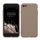 Kwmobile tok Apple iPhone SE (2022)/iPhone SE (2020)/iPhone 8 készülékhez, bézs, szilikon, KWM0000083F060C