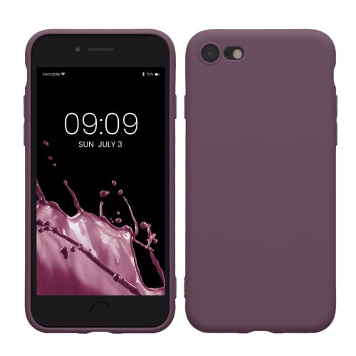 Kwmobile tok Apple iPhone SE (2022)/iPhone SE (2020)/iPhone 8 készülékhez, lila, szilikon, KWM0000083F061C