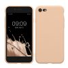 Kwmobile tok Apple iPhone SE (2022)/iPhone SE (2020)/iPhone 8 készülékhez, krémszínű, szilikon, KWM0000083F062C