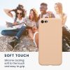 Kwmobile tok Apple iPhone SE (2022)/iPhone SE (2020)/iPhone 8 készülékhez, krémszínű, szilikon, KWM0000083F062C