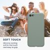 Kwmobile tok Apple iPhone SE (2022)/iPhone SE (2020)/iPhone 8 készülékhez, zöld, szilikon, KWM0000083F063C