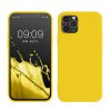Kwmobile tok Apple iPhone 12/iPhone 12 Pro készülékhez, sárga, szilikon, KWM0000129A055C