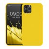 Kwmobile tok Apple iPhone 12/iPhone 12 Pro készülékhez, sárga, szilikon, KWM0000129A055C