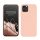 Kwmobile tok Apple iPhone 12/iPhone 12 Pro készülékhez, krémszínű, szilikon, KWM0000129A058C