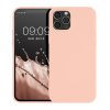 Kwmobile tok Apple iPhone 12/iPhone 12 Pro készülékhez, krémszínű, szilikon, KWM0000129A058C