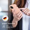 Kwmobile tok Apple iPhone 12/iPhone 12 Pro készülékhez, krémszínű, szilikon, KWM0000129A058C