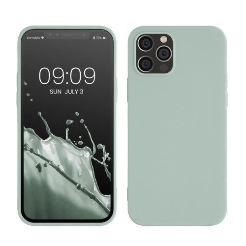 Kwmobile tok Apple iPhone 12/iPhone 12 Pro készülékhez, zöld, szilikon, KWM0000129A059C