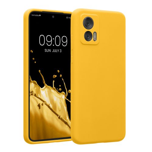 Kwmobile tok Motorola Edge 30 Neo-hoz, sárga, szilikon, KWM000018PE012C