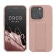 Kwmobile tok Apple iPhone 15 Pro készülékhez, világos rózsaszín, szilikon, KWM000020EK004C