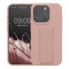 Kwmobile tok Apple iPhone 15 Pro készülékhez, világos rózsaszín, szilikon, KWM000020EK004C