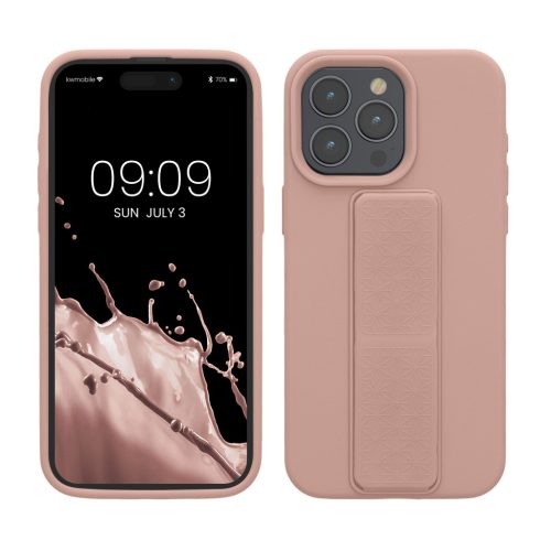 Kwmobile tok Apple iPhone 15 Pro Max készülékhez, világos rózsaszín, szilikon, KWM000020EL004C