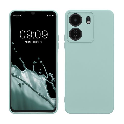 Kwmobile tok Xiaomi Poco C65/Redmi 13C-hez, világoszöld, szilikon, KWM000020KN005C