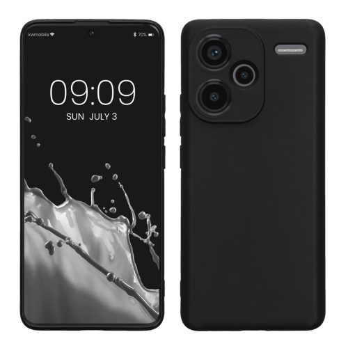 Kwmobile tok Xiaomi Redmi Note 13 Pro Plus 5G-hez, fekete, szilikon, KWM000020OF001C