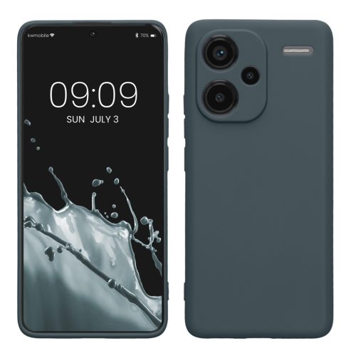 Kwmobile tok Xiaomi Redmi Note 13 Pro Plus 5G-hez, sötétzöld, szilikon, KWM000020OF004C