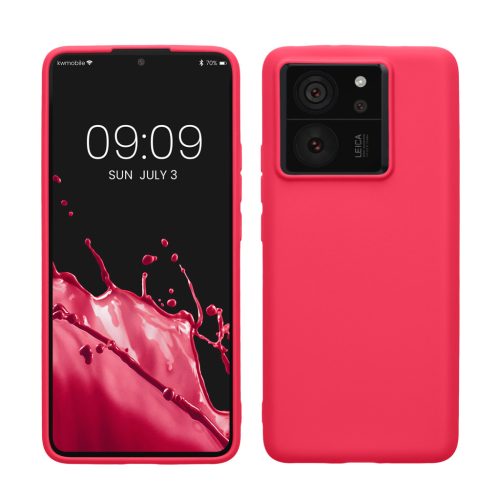 Kwmobile tok Xiaomi 13T/13T Pro készülékhez, rózsaszín, szilikon, KWM000020IV009C