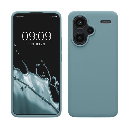 Kwmobile tok Xiaomi Redmi Note 13 Pro Plus 5G-hez, zöld, szilikon, KWM000020KH007C