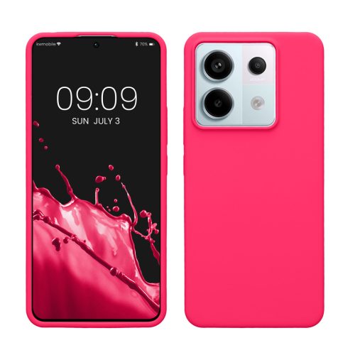 Kwmobile tok Xiaomi Redmi Note 13 Pro 5G-hez, rózsaszín, szilikon, KWM000020LF006C